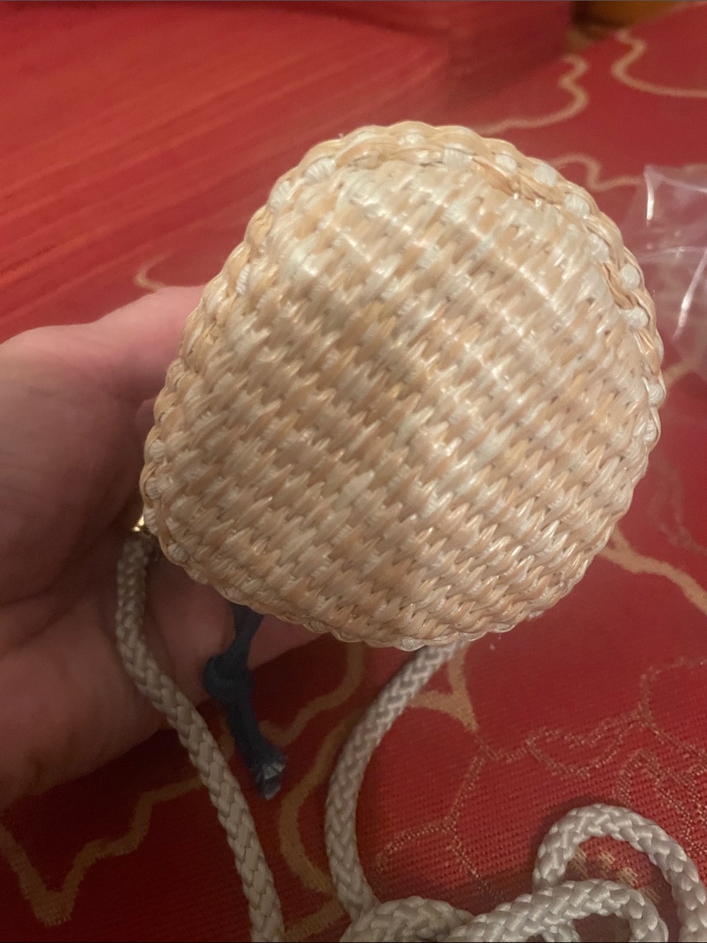 Dior Natural Woven Candle Holder with Branded Band - Beige - Picture 14 of 17